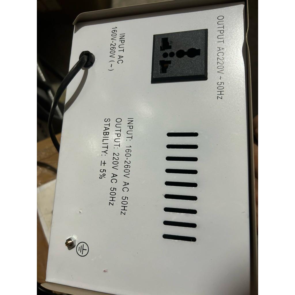 BERGARANSI Stabilizer Listrik 1000W Second Indikator Rusak