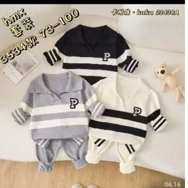 Knit rajut import setelan anak cowok