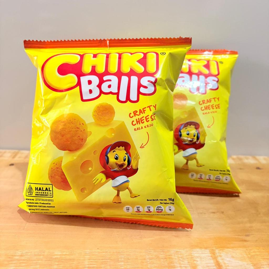 Chiki Balls Keju Snack 16gr Renceng (10pcs) GROSIR