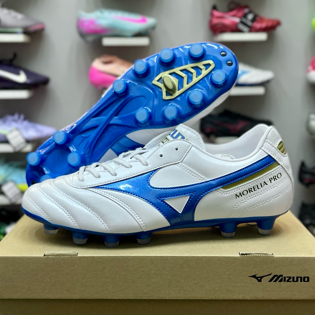Mizuno Morelia II Pro white/blue/gold