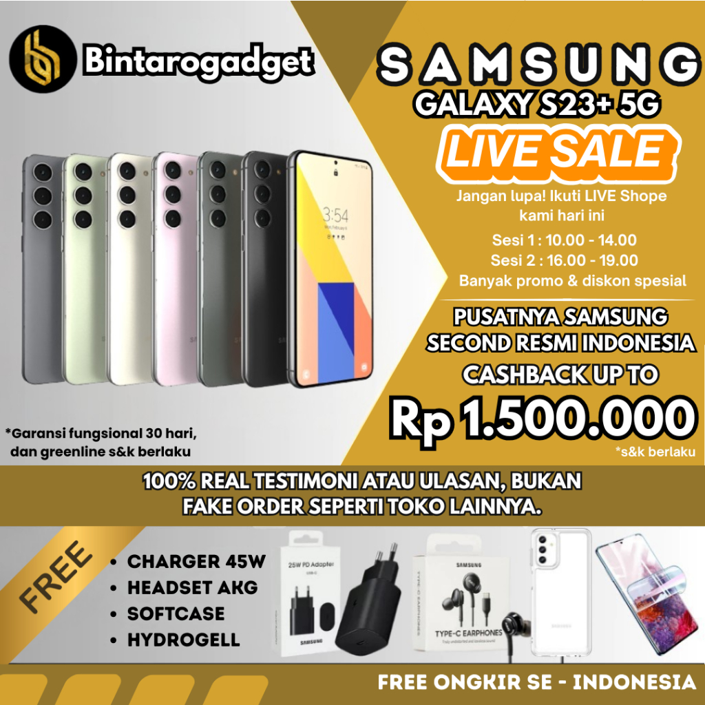SEIN | Samsung Galaxy S22 Plus & S23 Plus 5G 512GB | 256GB  1288GB Second Fullset Resmi Indonesia