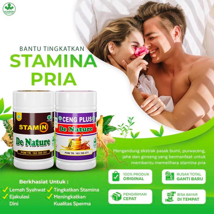 Obat kuat pria tahan lama stamina pria terbaik tahan lama 100% ampuh Ceng Plus De Nature