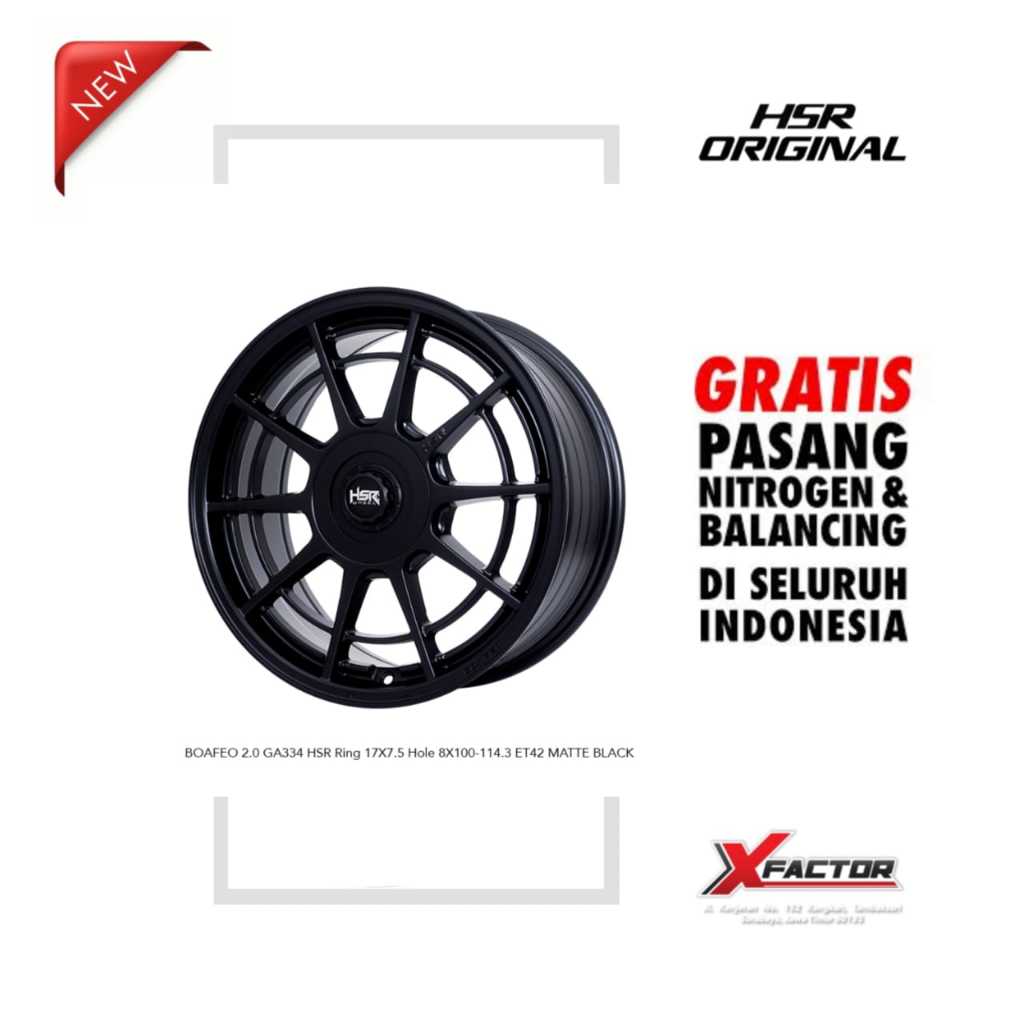 VELG MOBIL HSR R17 HSR BOAFEO R17X7.5 H 4X100 - 4X114,3 ET42