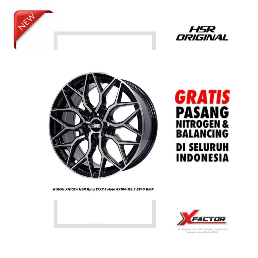 VELG MOBIL R17 HSR R17 KUNAI R17X7.5 H 4X100 - 4X114,3 ET40 BMF