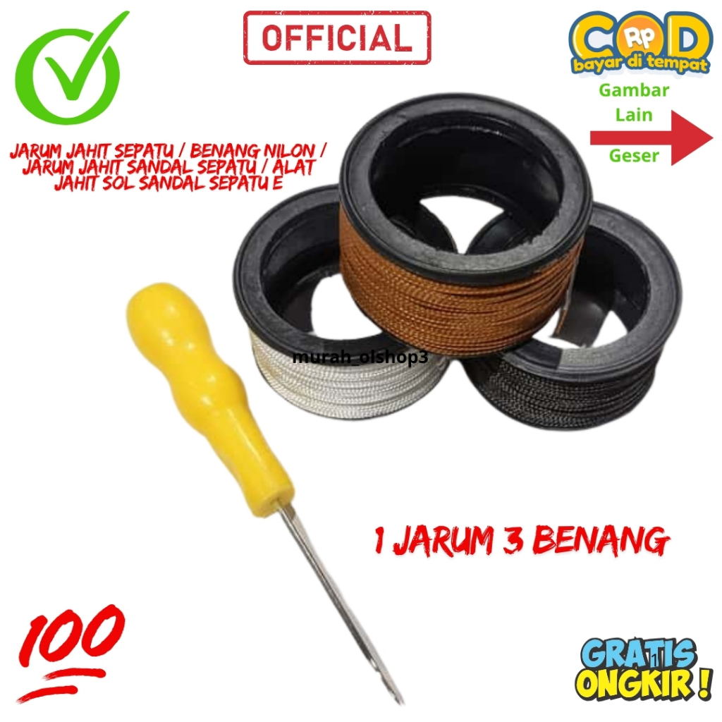 Jarum Jahit Sepatu | Jarum Sol Sepatu Dan Benang E