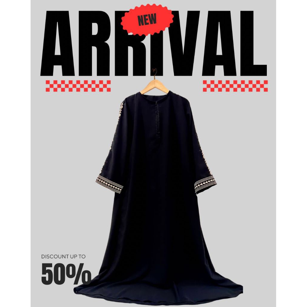 Abaya Mahreen Bordir premium gamis