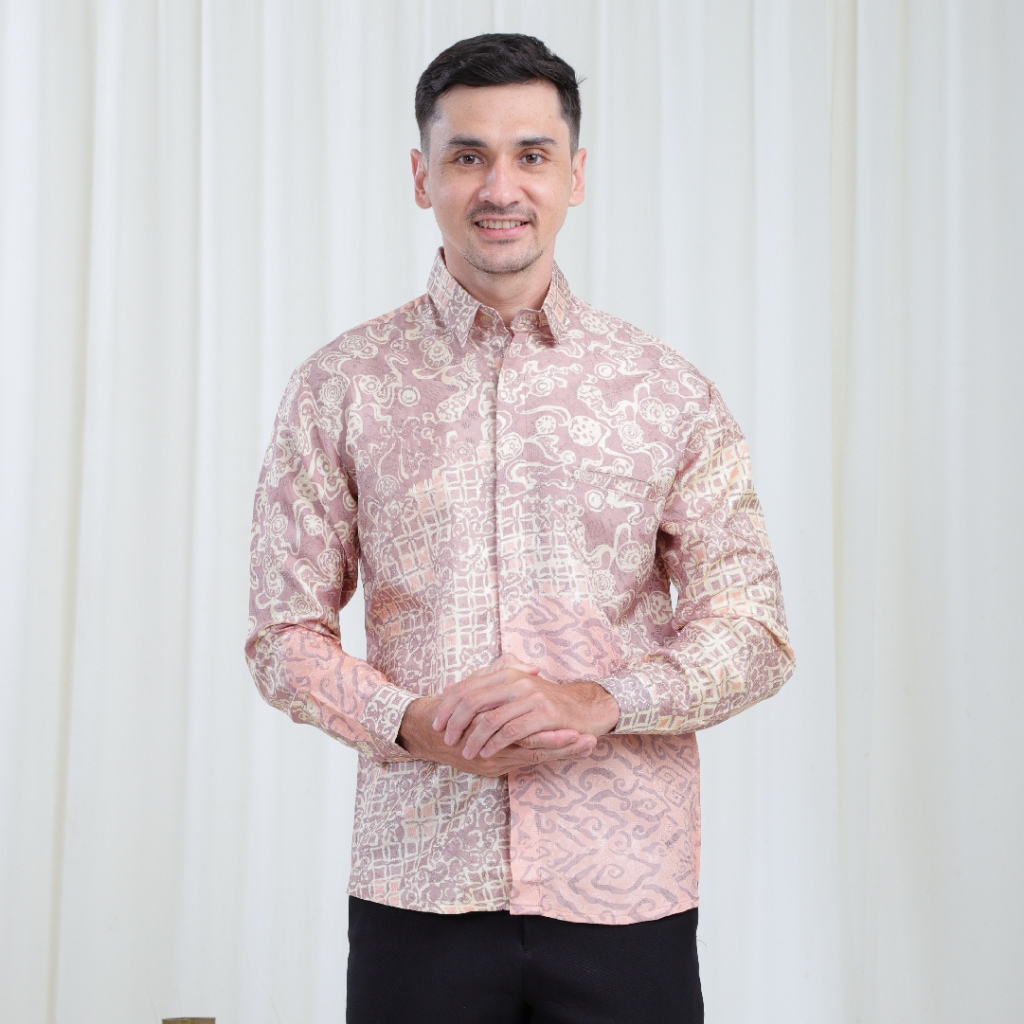 Yasmine – Kemeja Batik Pria Viscose Adem Slimfit | Outfit Kondangan Couple