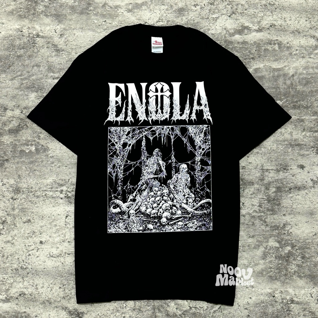 noov music merch Enola - Does Anyone Else Tshirt - Black | Official Merchandise Kaos Pria