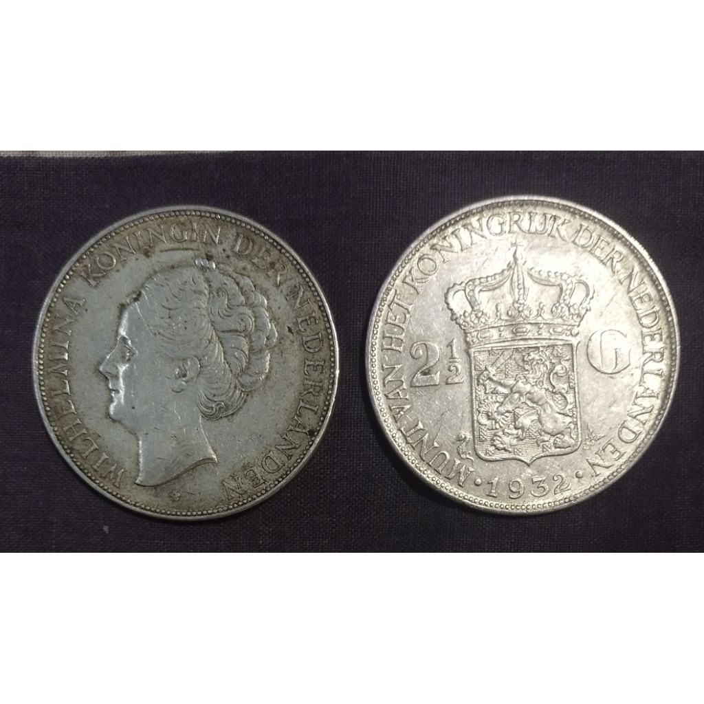 LS# KOIN PERAK ASLI WILHELMINA 2½ G BERSIH