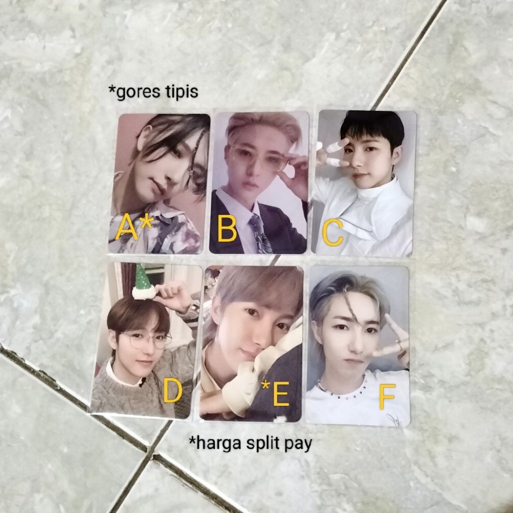 pc photocard renjun nct dream hot sauce hello future sg23 pink christmas boboan istj