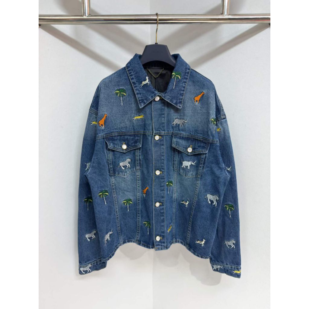 Jaket Denim Jeans Pria LV