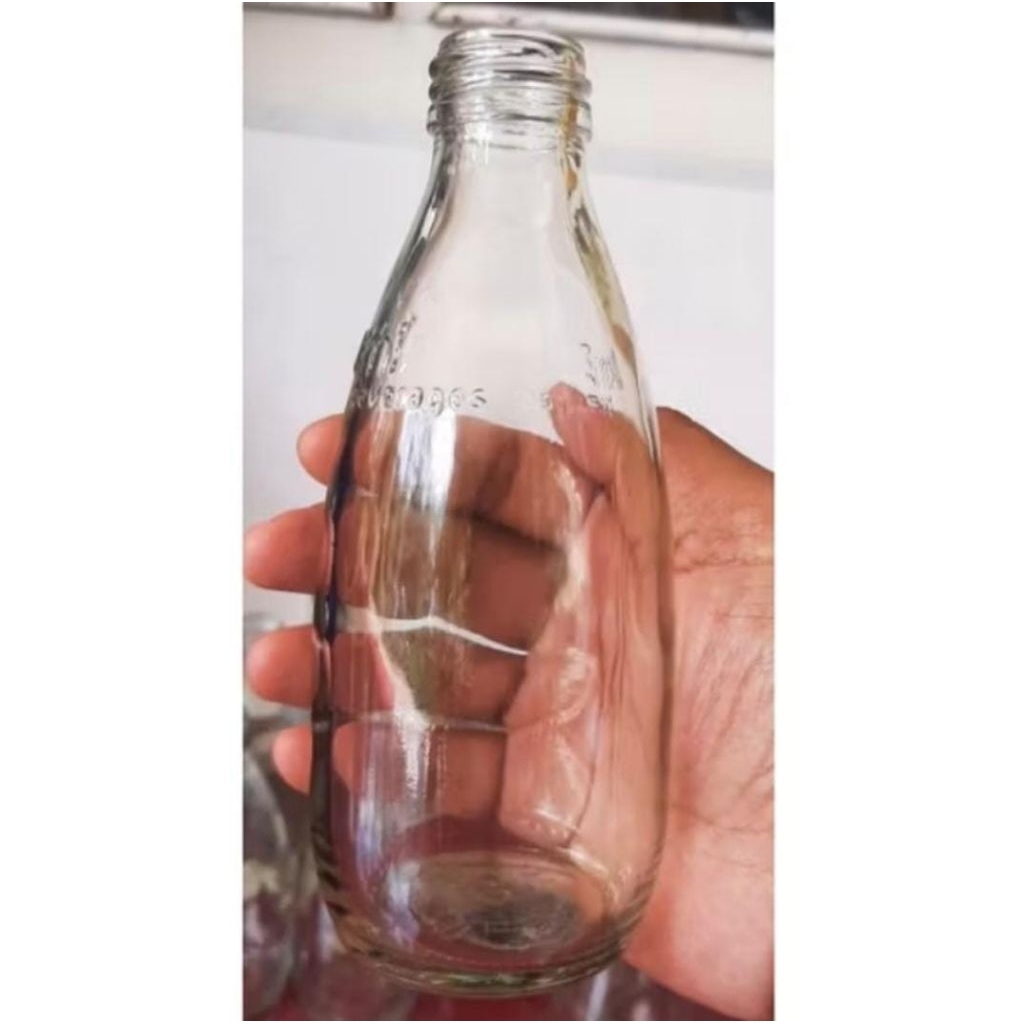 botol kaca 250ml/botol cupang/botol zoda bening minimalis