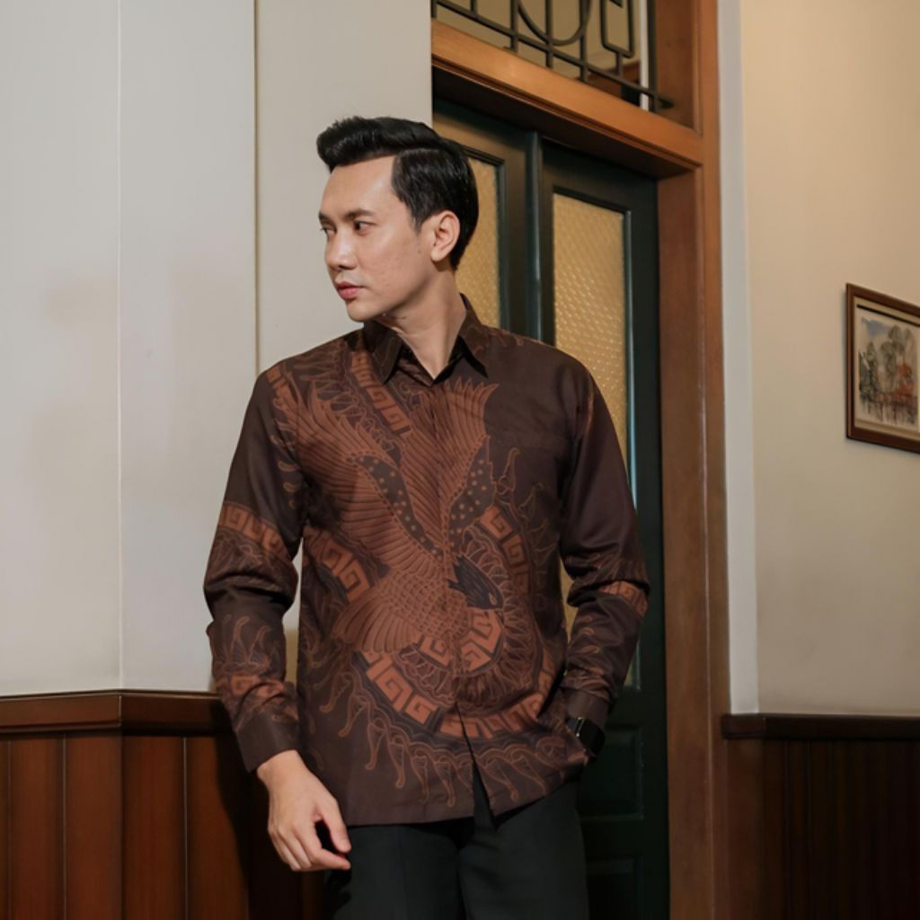 CFI - Batik Pria Modern Mahogany - Kemeja Batik Premium