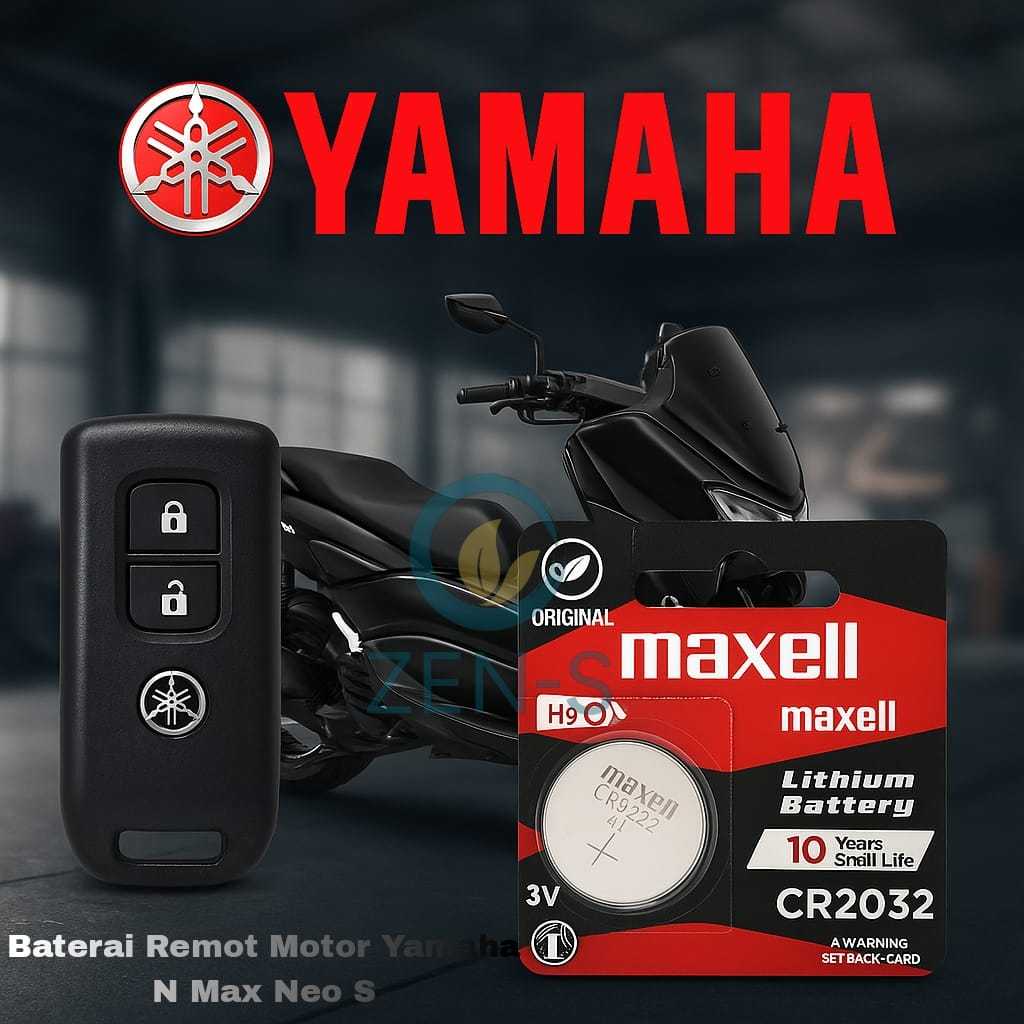 Batu Baterai Batre Remot Motor Keyless YAMAHA Original Khusus Motor N MAX NEO S Awet Asli ORIGINAL
