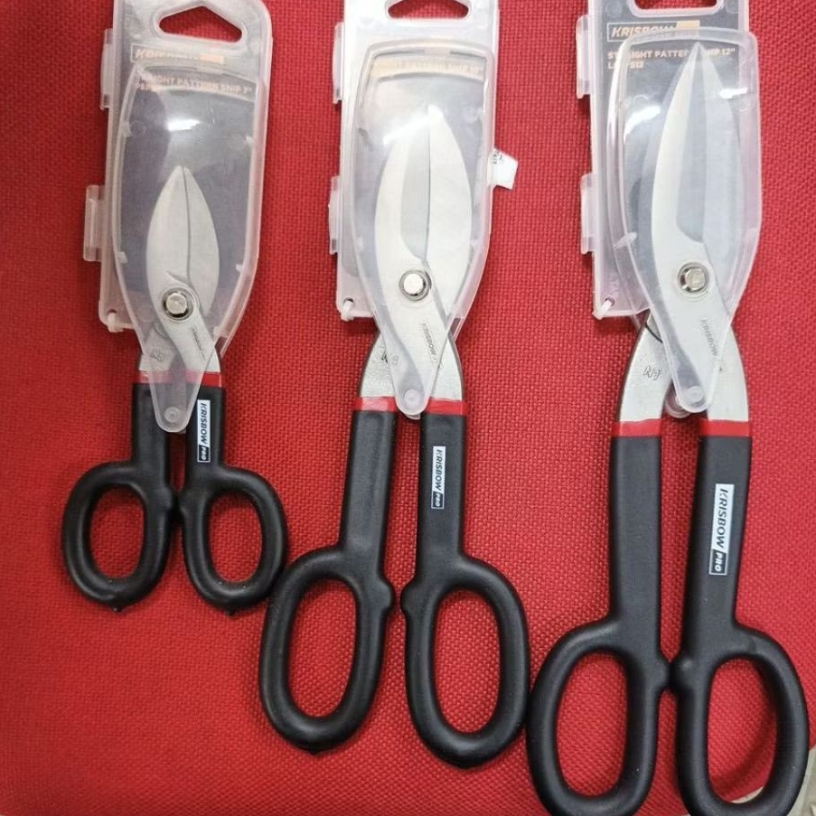 krisbow gunting seng gunting baja ringan ukuran 7/10/12 inch