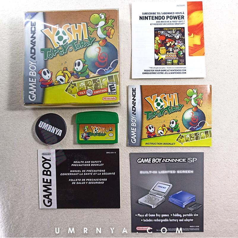 Game GBA Yoshi Topsy Turvy Gameboy Kaset Original Universal Gravitation CIB