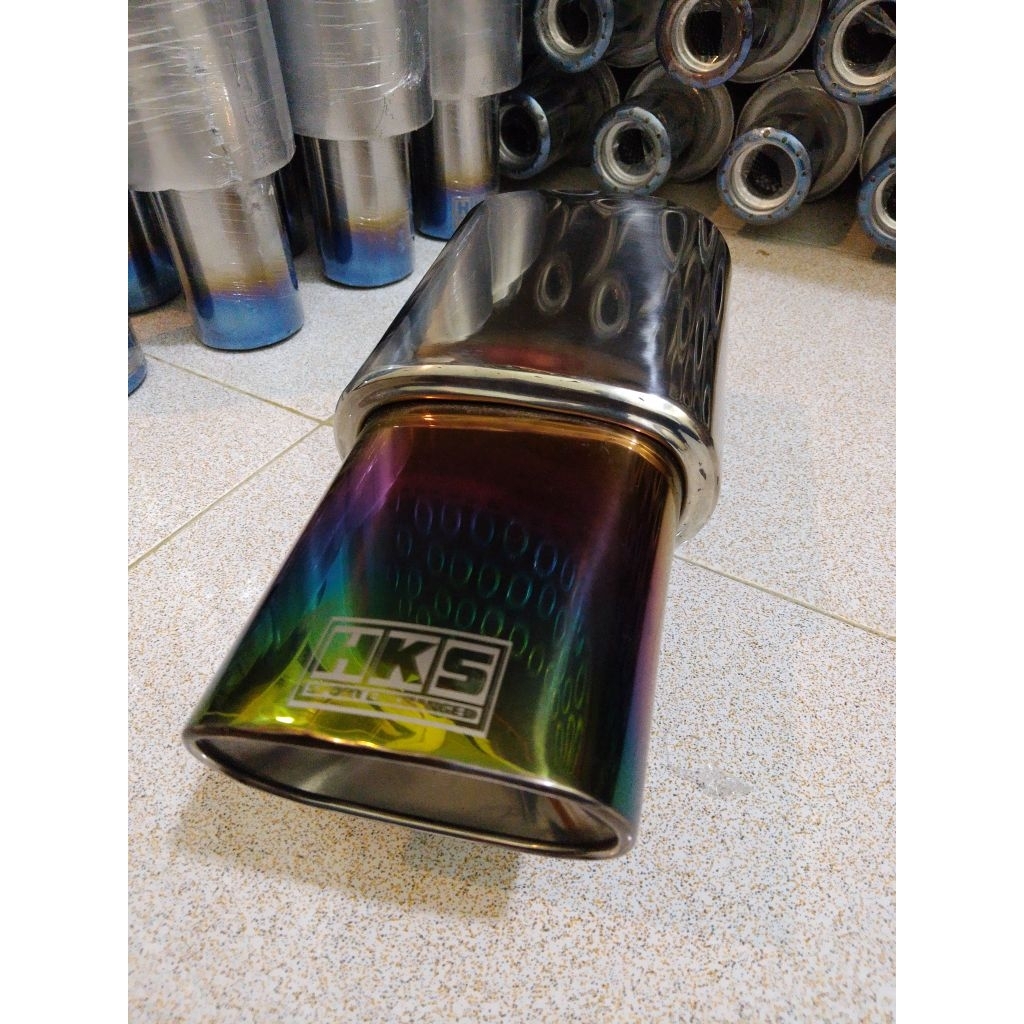 knalpot mobil racing hks turbo