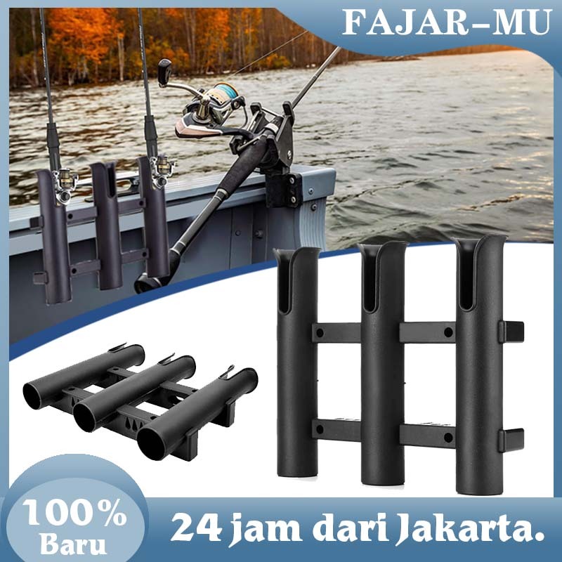 3 lubang Stand Joran Pancing / Penyangga Joran Pancing / Dudukan Joran Di Perahu