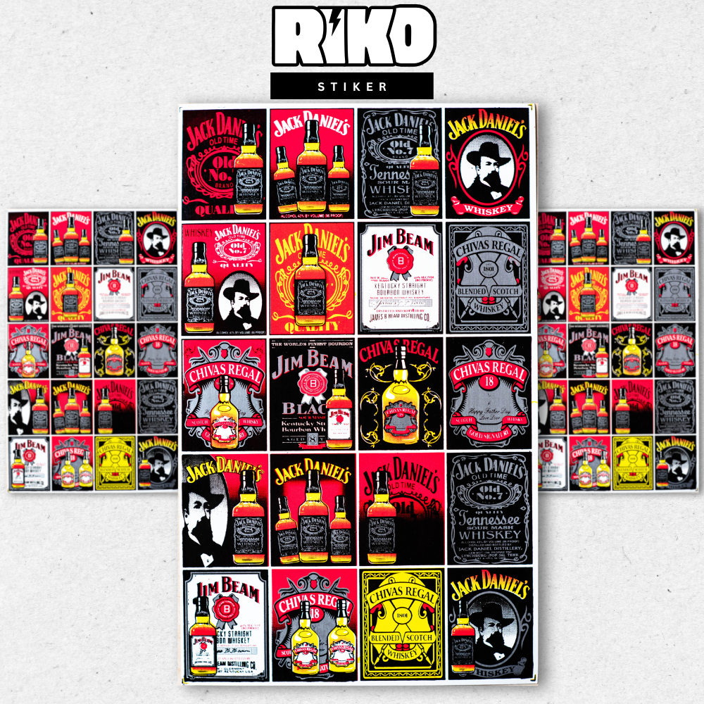 Sticker Lembaran Dinding| Stiker Helm Sepeda | Stiker lembaran Motor 16 pcs/lembar 20 pcs/lembar