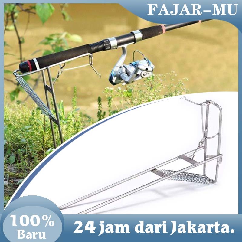 Cagak Joran Pancing Otomatis Stainless / Penyangga Joran Pancing / Stand Joran Pancing