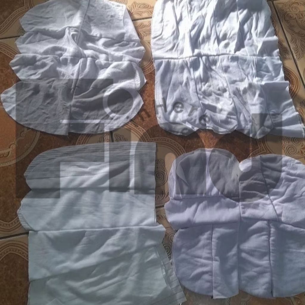 Kain Majun Jahit Sambung Putih Kiloan