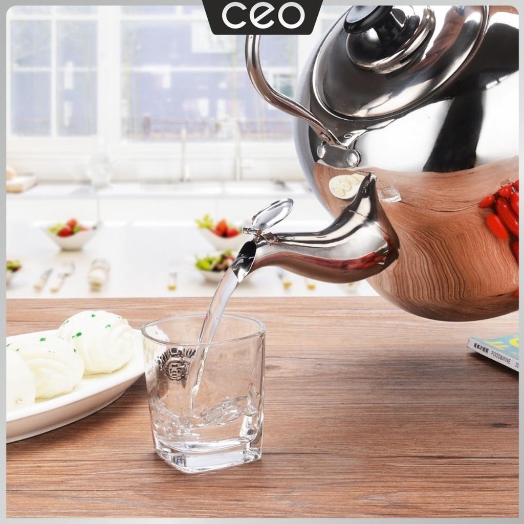 CEO Teko Siul Bunyi Stainless Steel 304 Ceret Pemanas Masak Air Minuman Kuat Tahan Lama Cepat Panas
