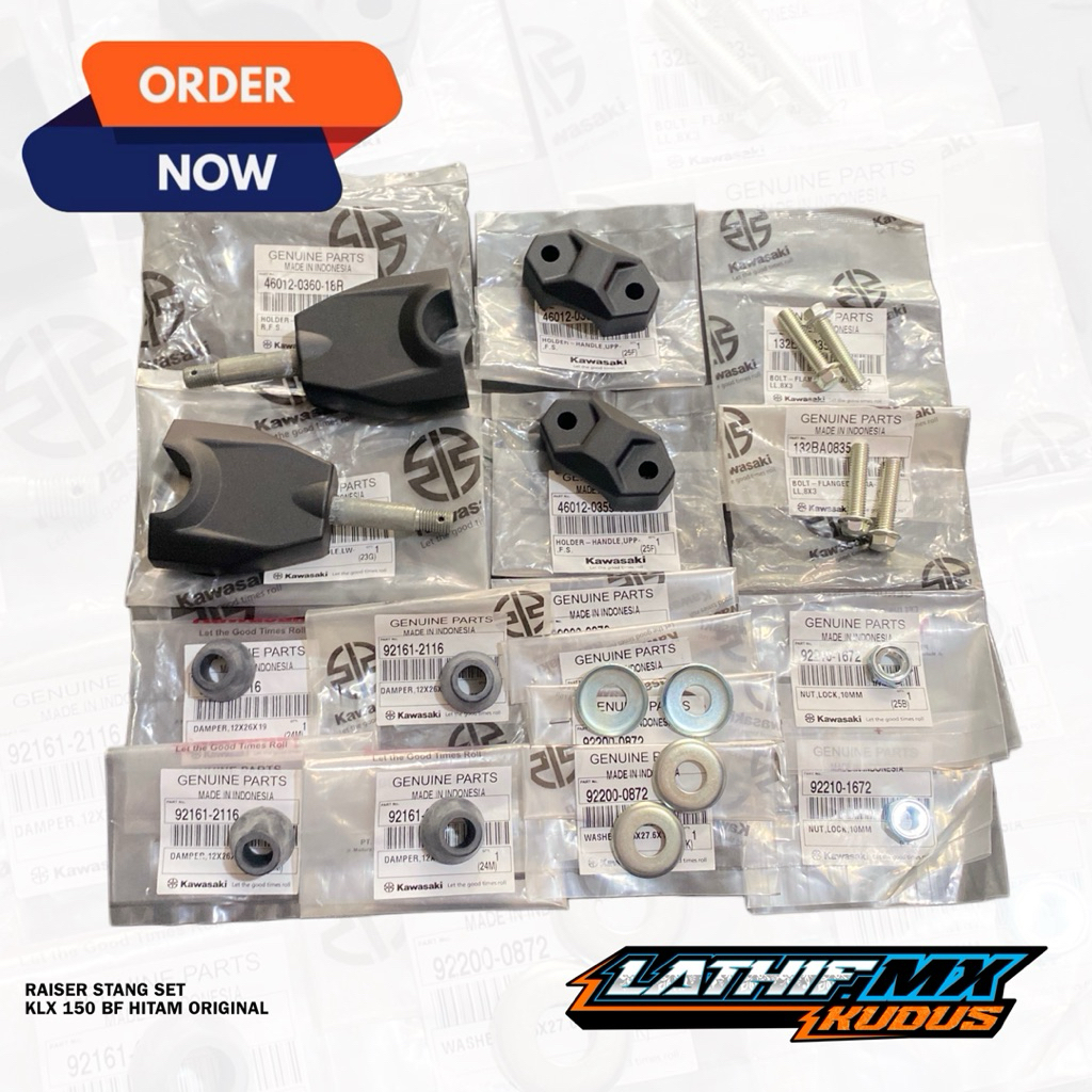 TERMURAH RAISER RISER RESER STANG KLX BF HITAM ORIGINAL