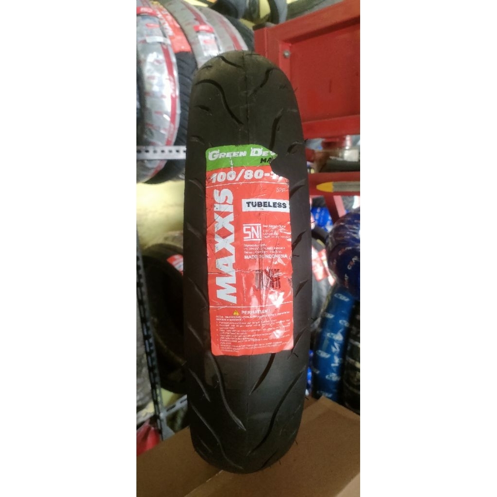 maxxis green devil 100/80 ring 17 tubles compon
