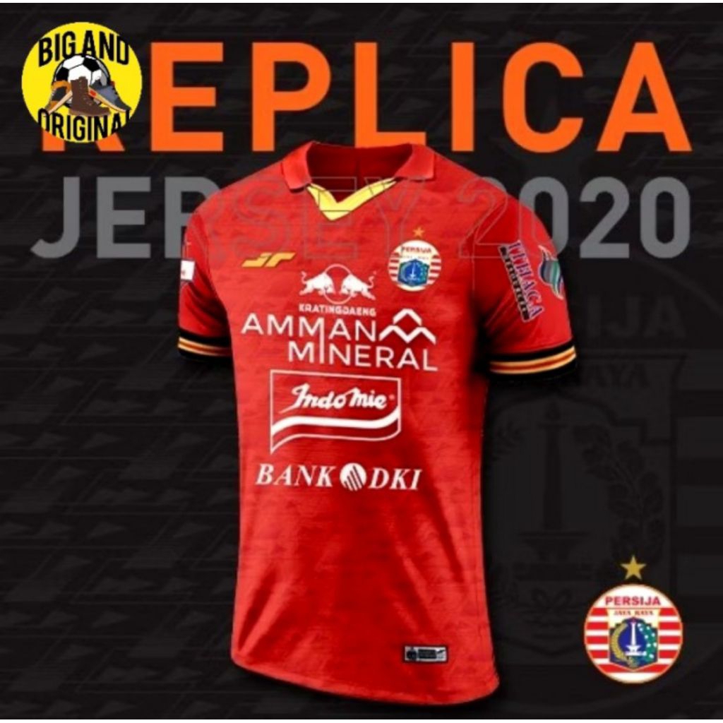 Sale Jersey Persija Replica Home Kit Player XXL Red 2000 BNWT  Original JUARAGA