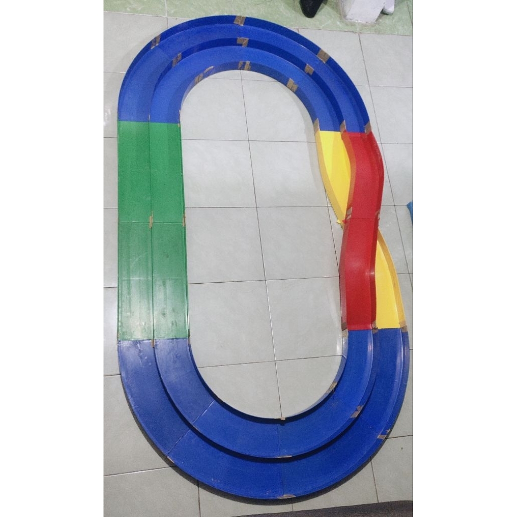 Jalan / treck / lintasan balap tamiya 2 jalur