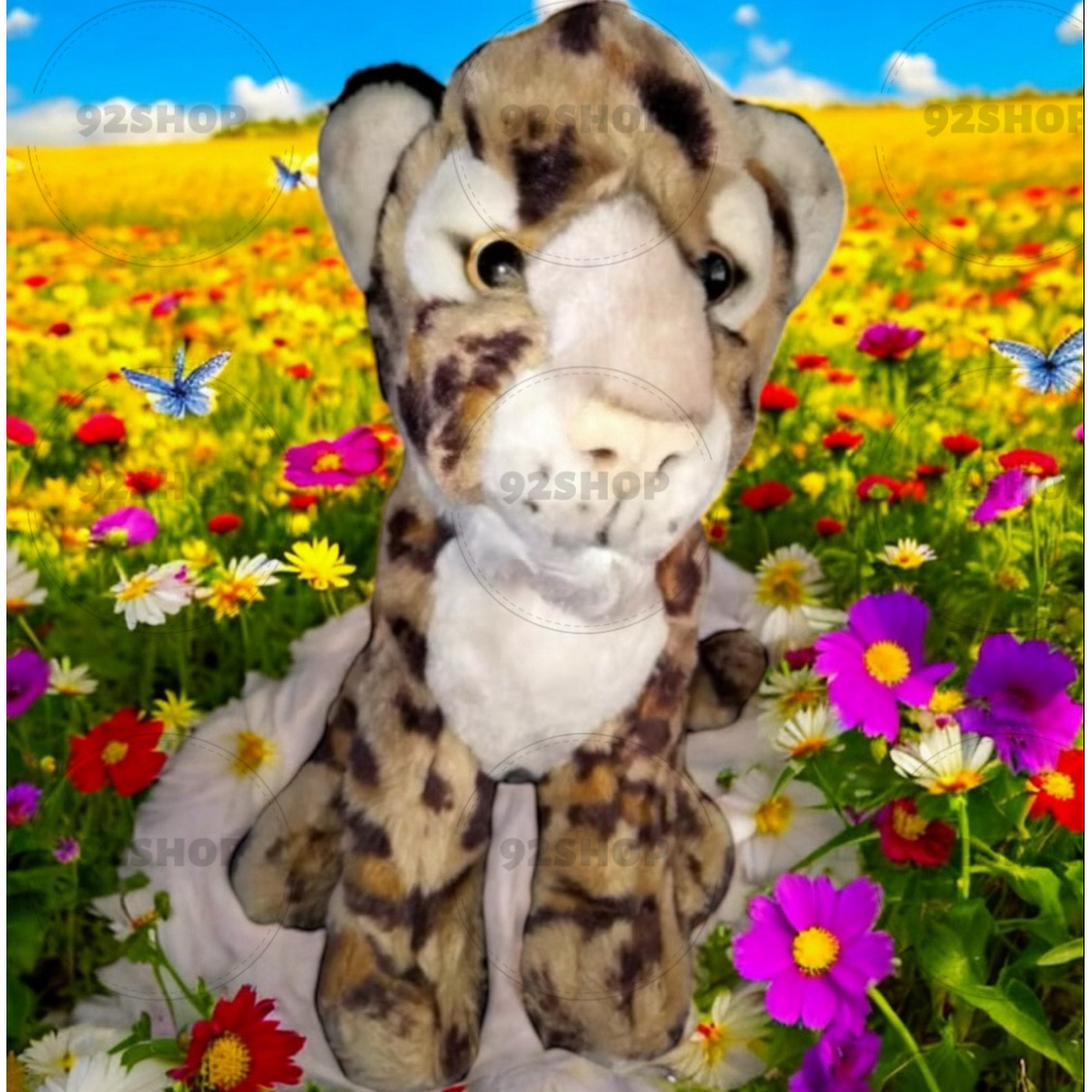 Boneka macan tutul besar 35 CM | boneka tiger | boneka harimau | boneka leopard stuffed animal plush