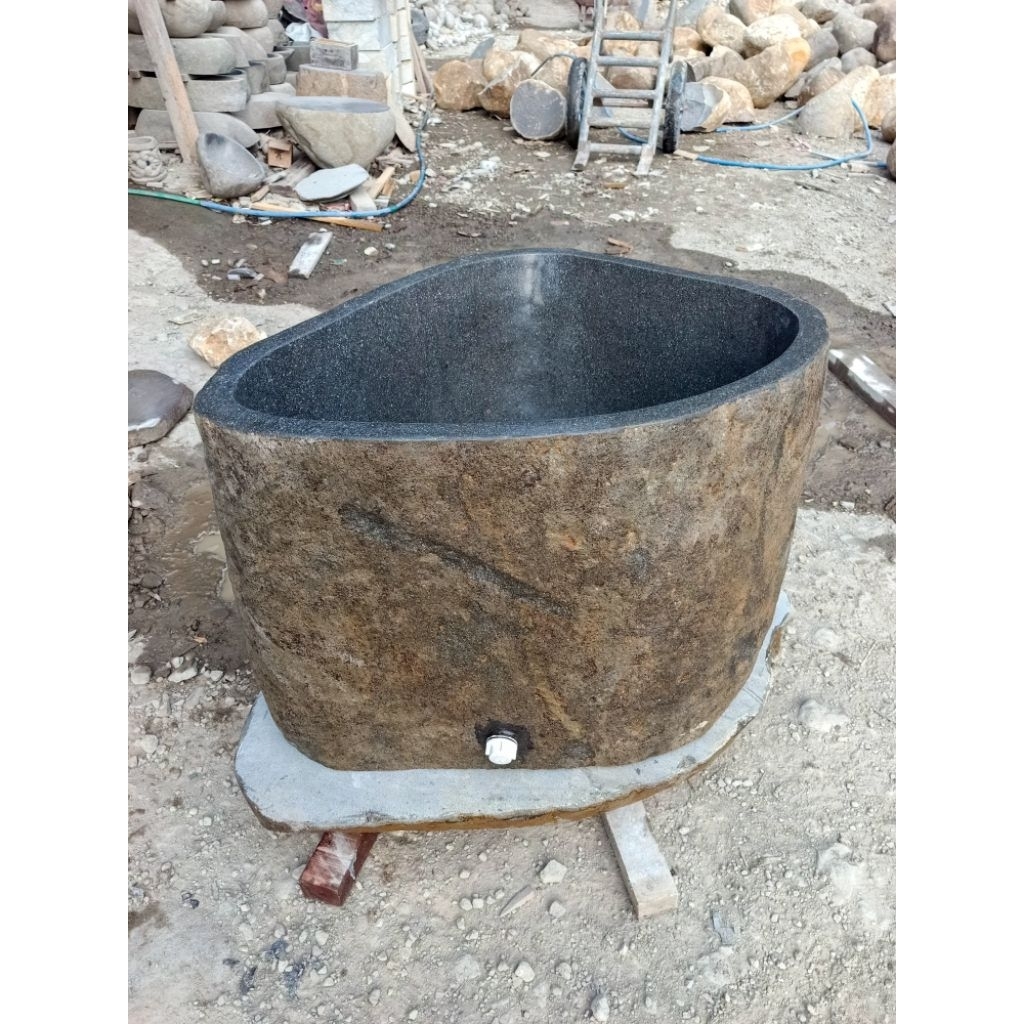 Bak Mandi Eksklusif Batu Kali Alami Asli Berkualitas Premium