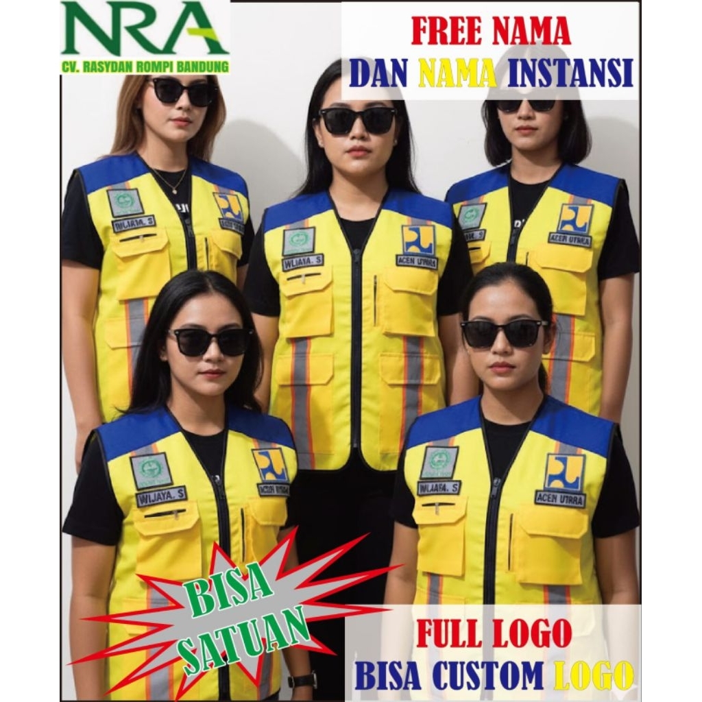 rompi pupr rompi pupr terbaru rompi pupr bina marga rompi pupr sumber daya air rompi pu rompi lapang