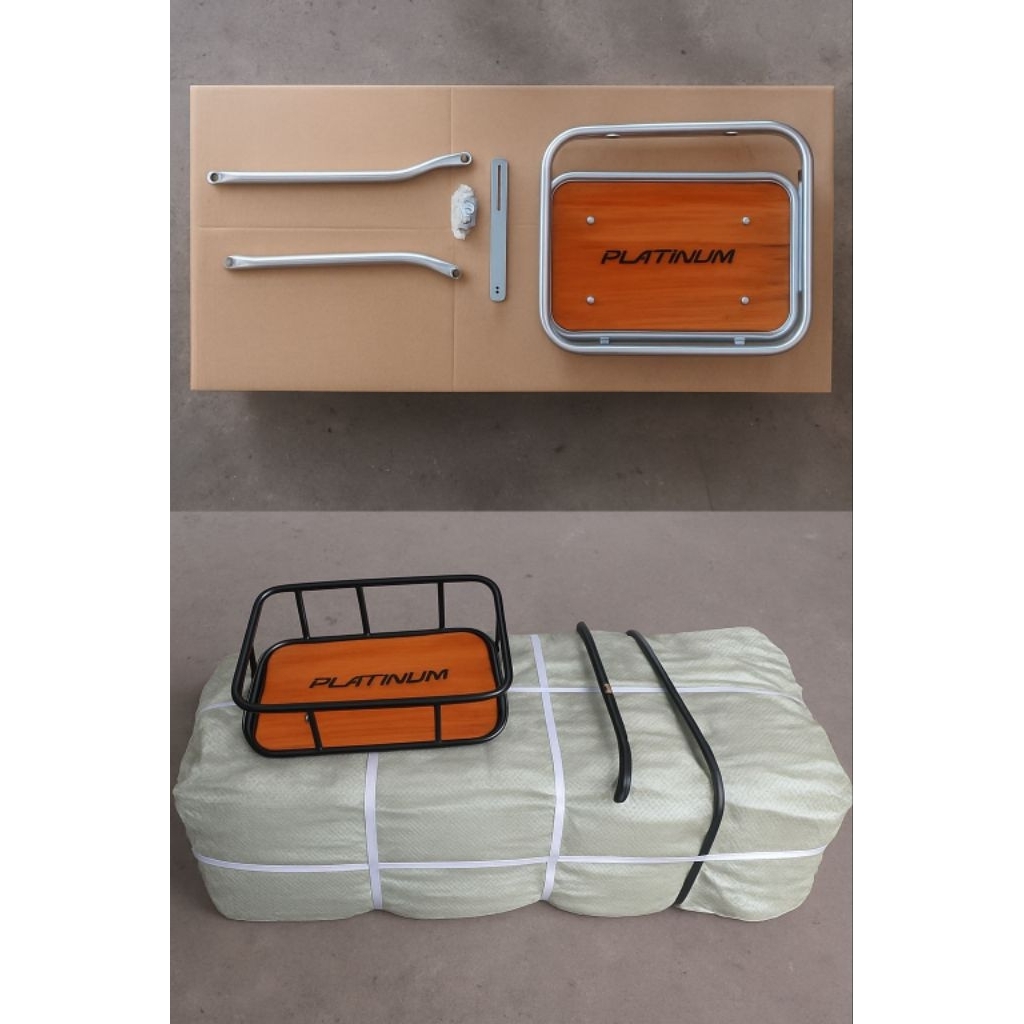 Bike Front Carrier Rack / Keranjang Lipat Sepeda Platinum Taiwan