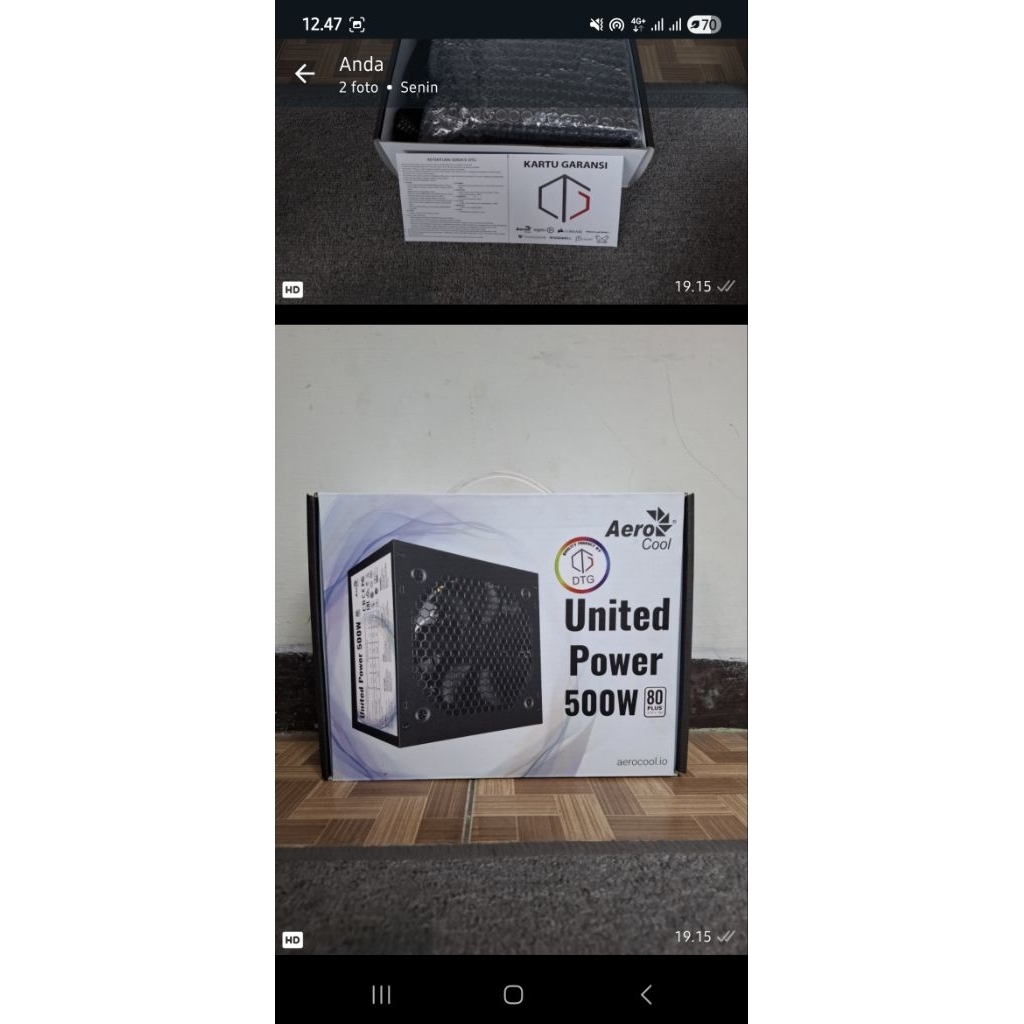 PSU komputer 500w 80+