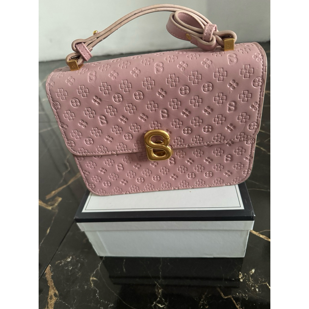 PL Tas BS audrey bag button scarves monogram size medium idr.1.575.000