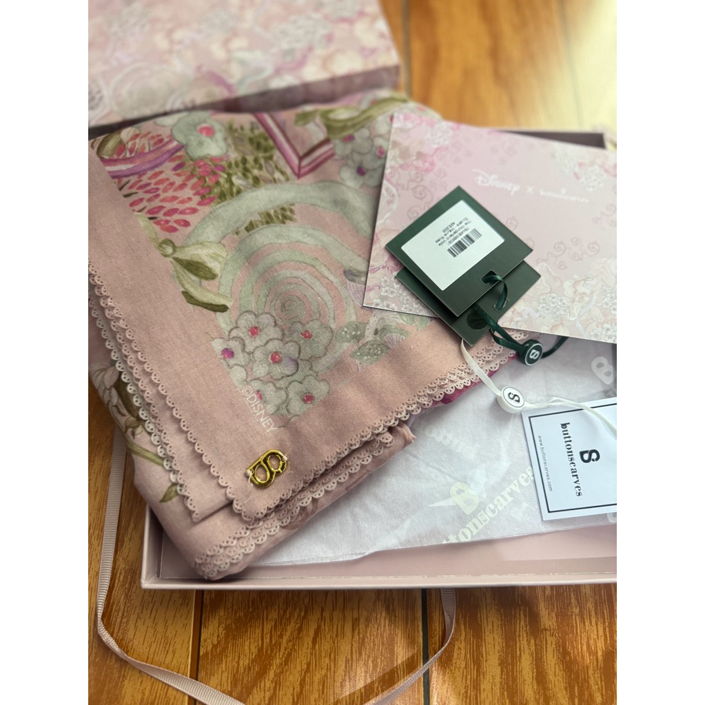 Buttonscarves the wonderland mauve rose