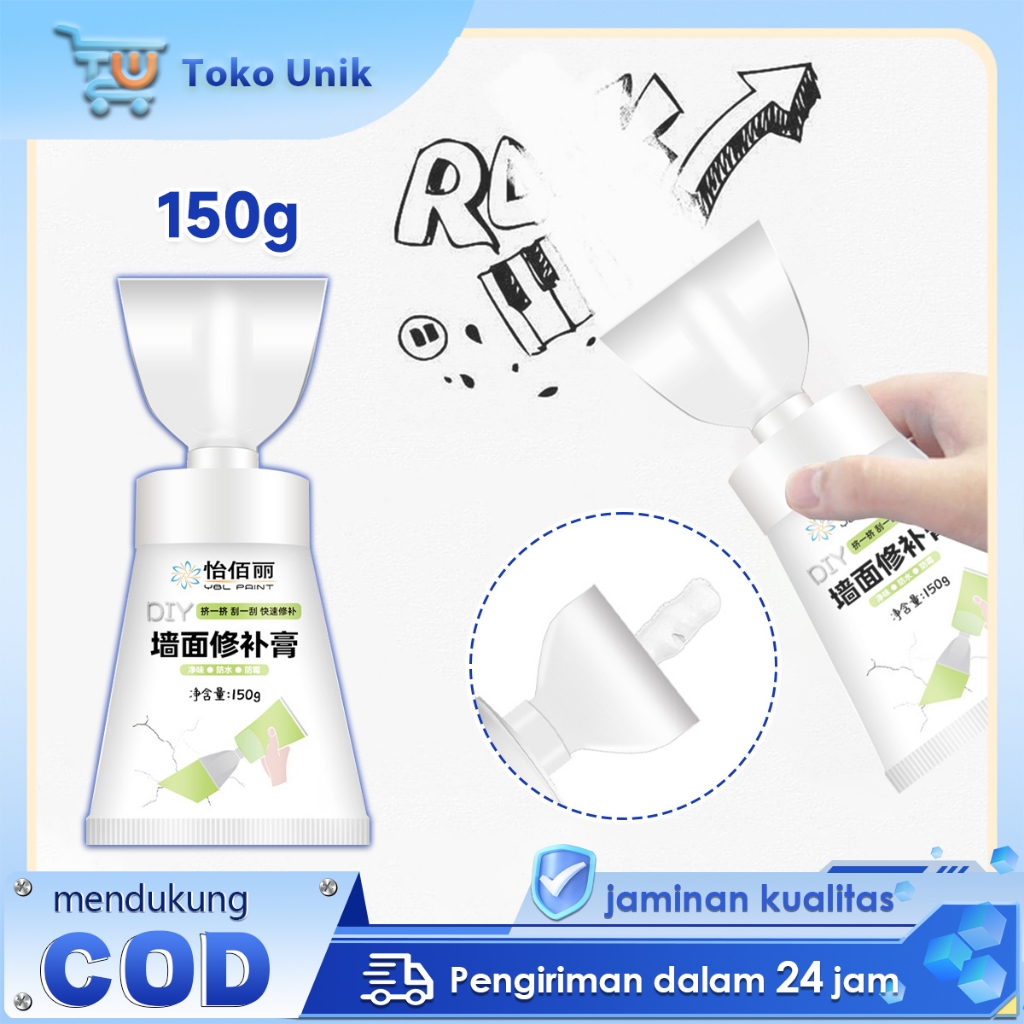 Dempul Tembok Dinding 150g Magic Wall Repair Pasta Waterproof Pasta Dempul Dinding Serbaguna