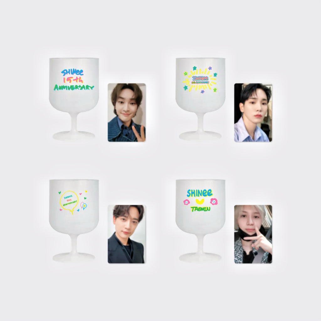 DIY Plastik Wine Cup Shinee Minho OFFICIAL SM ( Kwangya )