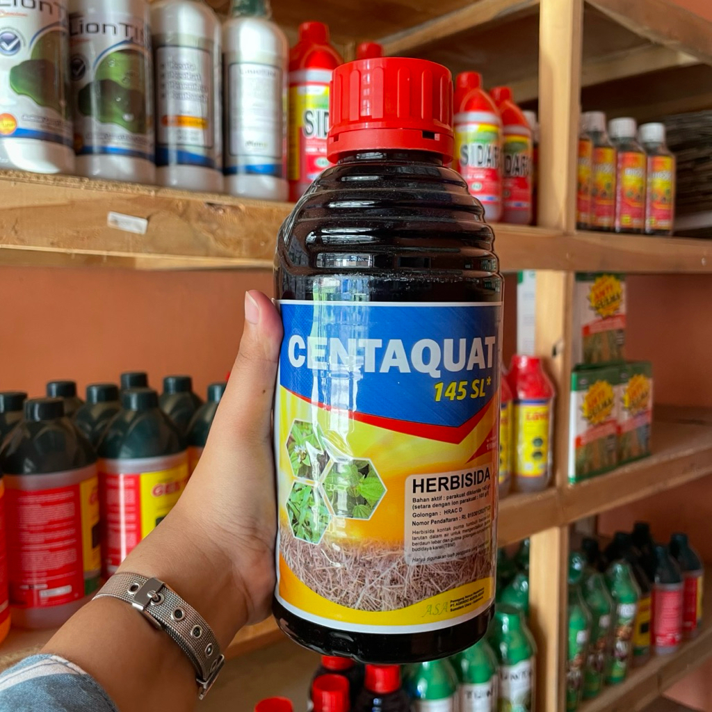CENTAQUAT 145 SL 1L – Herbisida Kontak Pengendali Gulma Cepat & Efektif | Paraquat Diklrorida 145 g/