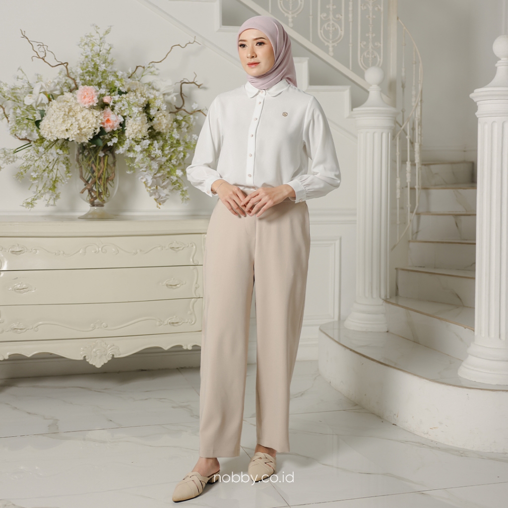 Nobby Sakura Kulot Celana Panjang Kulot Wanita Bahan Crystaline