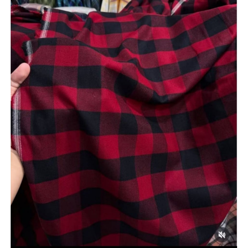 Kain Katun Flanel Kotak motif UNIQLO Atasan Pria Import Motif Kotak Premium  #gengflannel #flannelun