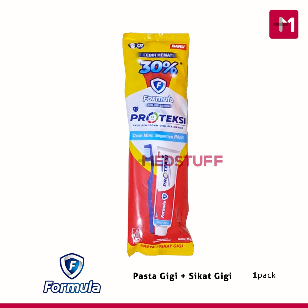 Pasta Gigi Formula Proteksi 75gr + Sikat Gigi Formula