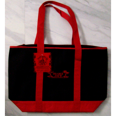 Trader Joe's Trader Joes Canvas Tote Bag Tas Traders Joe Trader's Joe 100% Original USA (WARNA MERAH