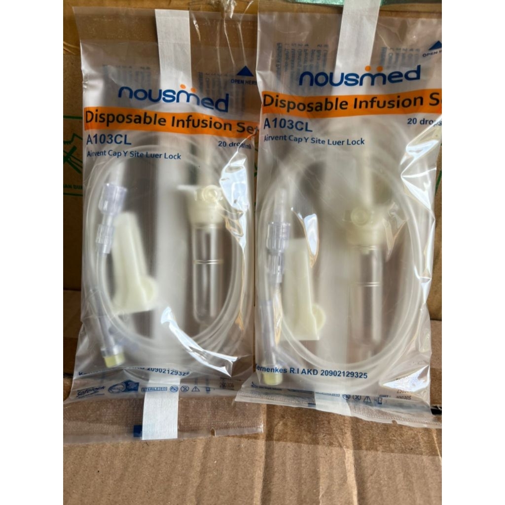 Infus set Dewasa,Anak type Y Nousmed isi 50pcs