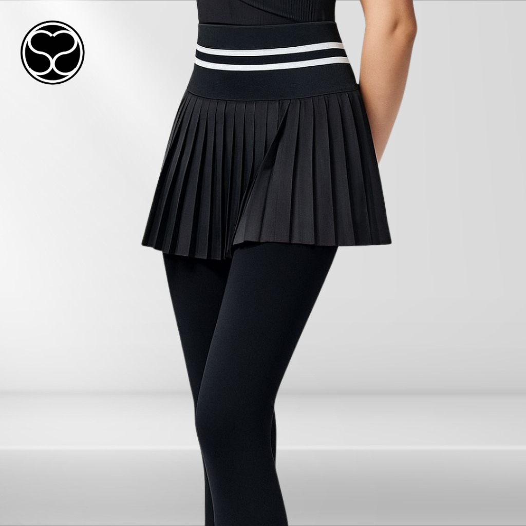 SecondShape - Luxe Court High Waist Rok Legging Wanita Sport Yoga Tennis Padel Pants