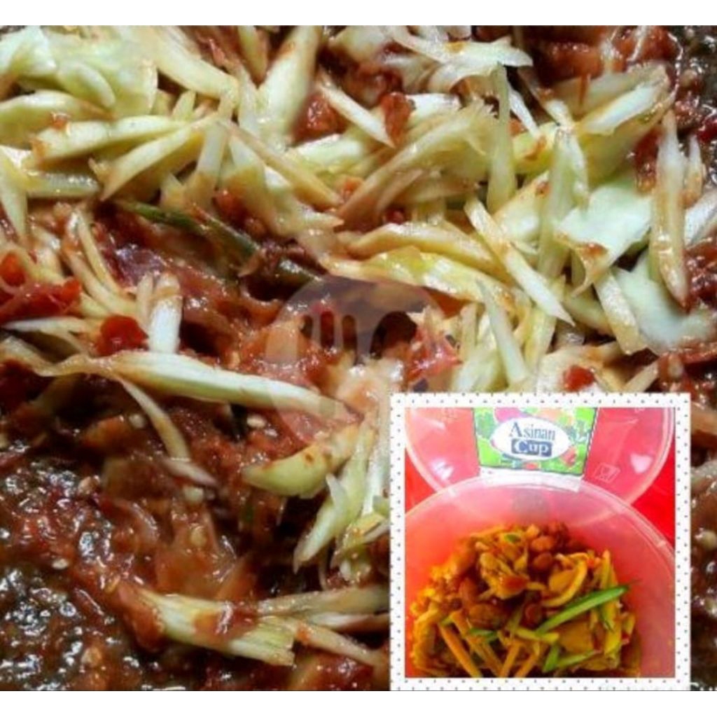 Rujak Serut Komplit Campur / Mangga Mengkel Kemasan Thinwal 400 ml (Khusus pengiriman sameday & inst