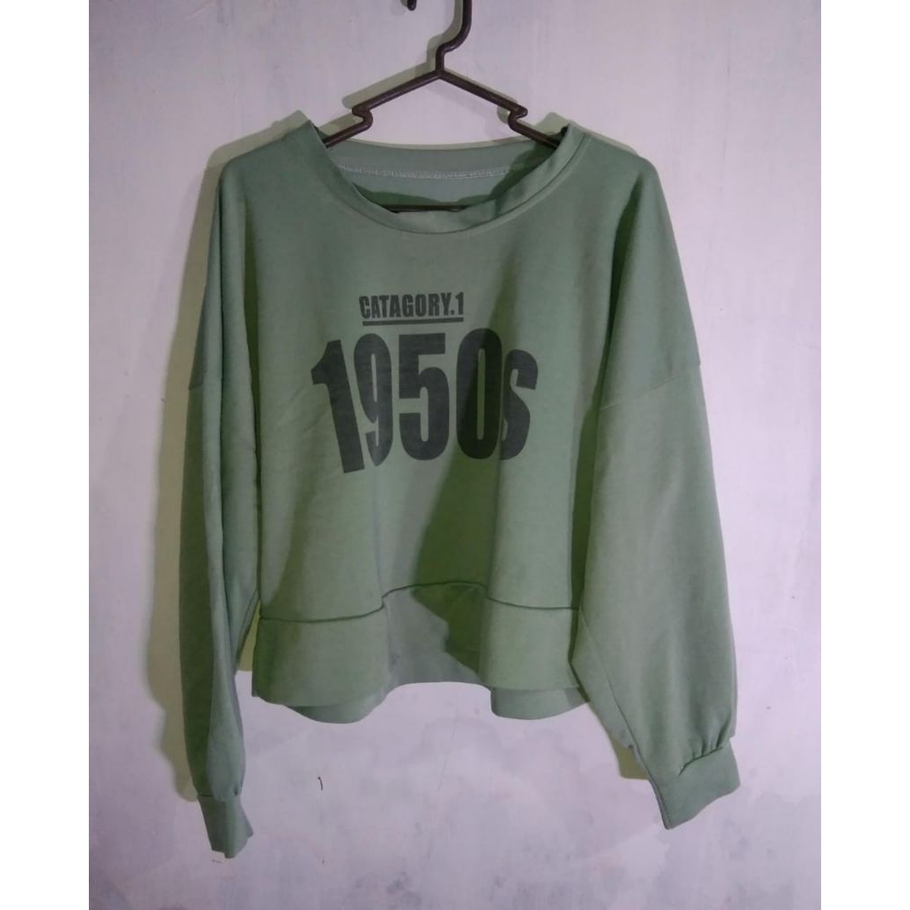 sweater 1950s semi crop