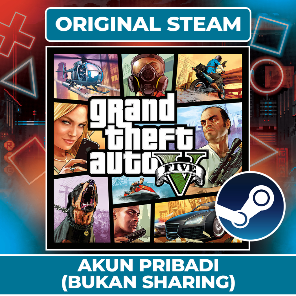 GTA V (Grand Theft Auto V) Base FiveM – Game PC Steam (Original 1000%) | Full Update DLC | Masuk ke 