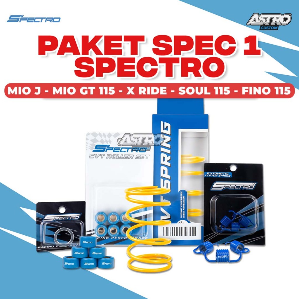 Spectro Paket Upgrade CVT Spec 1 Mio J X Ride Fino Soul GT 115 54P Per RPM Roller Ring Pulley Kirian